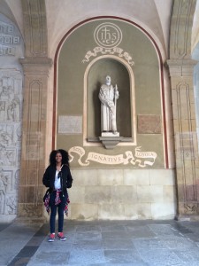 Me & St. Ignatius in Montserrat Abbey.