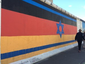 German Flag on the Berlin Wall