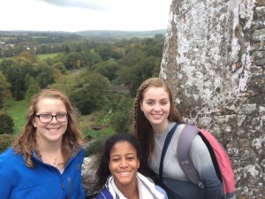My friend Katie, Bethany, and I at the top of Blarney Castle.
