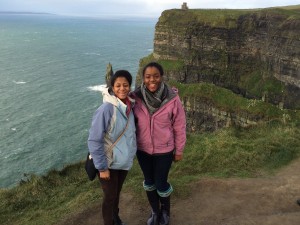 Erin and I at the Cliffs of Moher!
