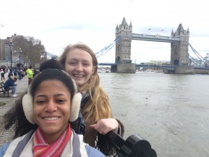 Allison and I at tower bridge. Photocreds to the selfie stick