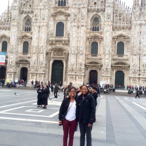 Mom & I at the Milan Dumo.